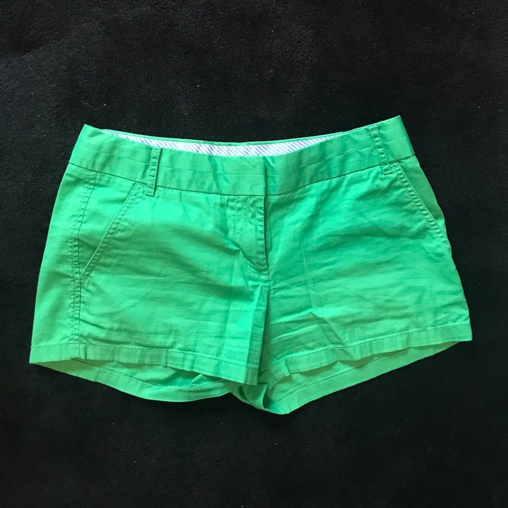 J Crew linen chino short in green